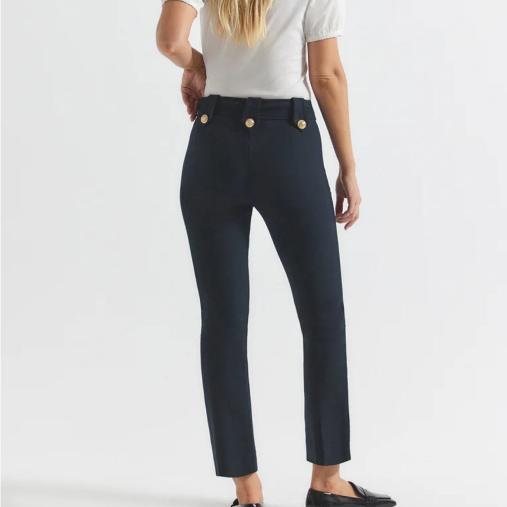 NWT Derek Lamb 10 Crosby Robertson Flare Crop Trouser - Picture 3 of 15